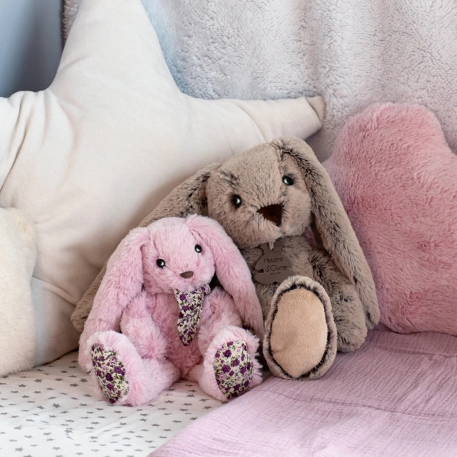 Doudou Histoire d'Ours plišani prijatelj bež zec 40 cm
