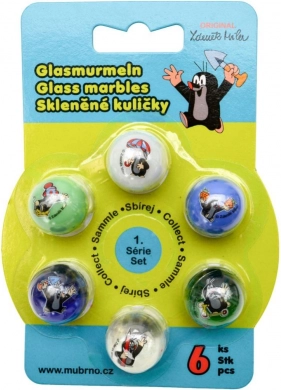 Set staklenih kuglica Krtko mix 6 kom