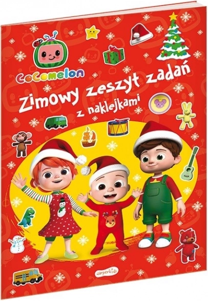 Cocomelon zimska bilježnica zadataka s naljepnicama