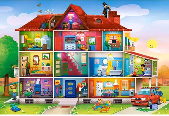 Puzzle Život u kući MAXI od Castorlanda