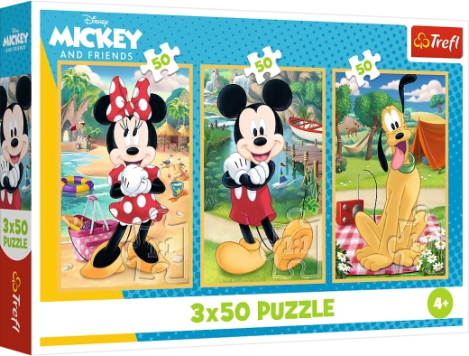 Puzzle 3x50 DISNEY – Mišići na praznicima