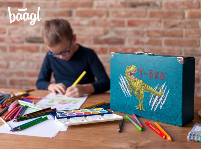 BAAGL Sklopivi školski kovčeg T-REX s kovanjima