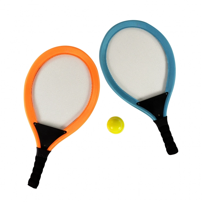 Set za tenis - sportski reketi s mrežastom ispunom i lopticom