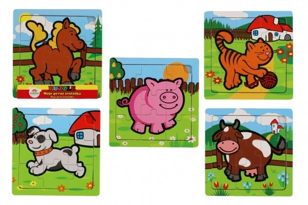 Mini slagalica Moje prve životinje - 9 dijelova