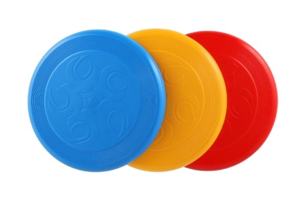 Leteći tanjur Frisbee plastika 23cm mogućnost 4 boje 12m+