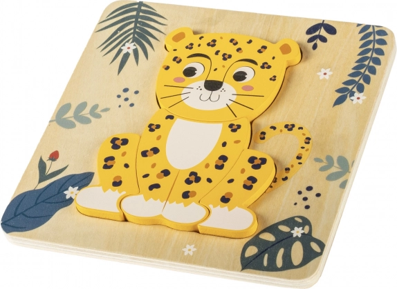 Male drvene puzzle, Leopard