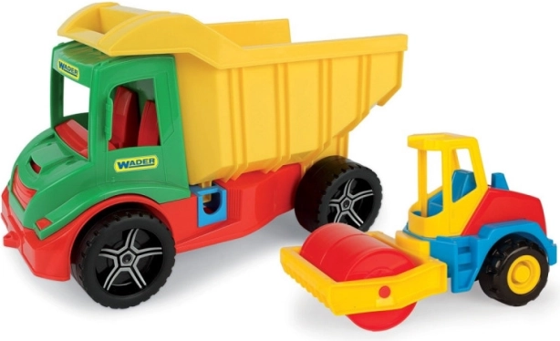 Set građevinskih vozila MULTI TRUCK – kiper i cestovni valjak
