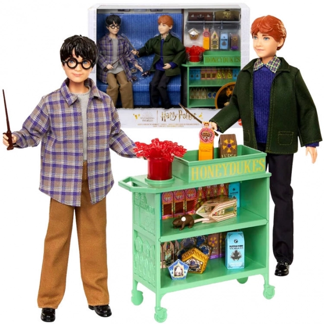 Harry Potter i Ron Weasley u vlaku za Hogwarts - set lutaka