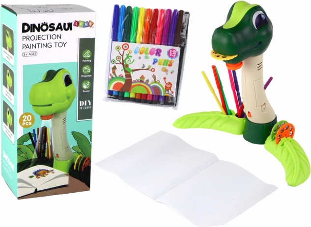 Projektor za crtanje Dino sa zvukovima i dodacima
