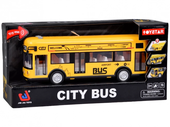 Žuti party autobus otvaranje vrata zvukovi svjetla glazba ZA5222
