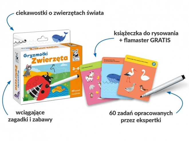 Kreativne kartice Životinje 3-6g KS0686