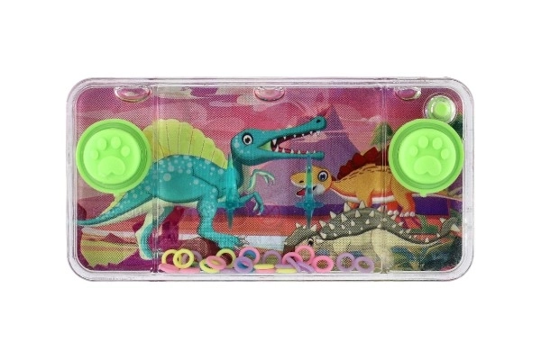 Vodena zagonetka igra 11x6cm plastika dinosauri 4 vrste 24 kom u kutiji