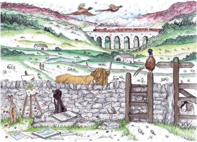 Ravensburger puzzle Život u Yorkshiru 1000 dijelova