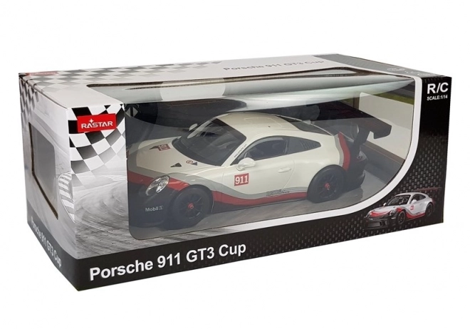 Auto na daljinsko upravljanje Porsche 911 GT3 CUP Rastar 1:14 bijelo