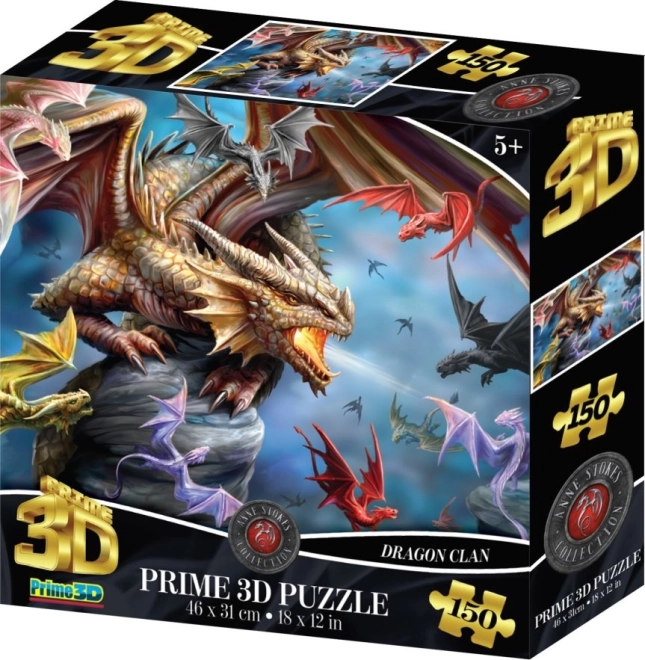 3D puzzle zmajski klan – 150 dijelova