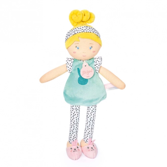 Doudou Jolijou Lutka LES PIPELLETTES 25 cm 1 kom – tirkizna