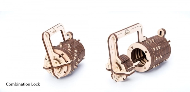 Ugears 3D puzzle - Brojčana brava 34 dijelova