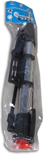 Kompaktna srebrna biciklistička pumpa MADE