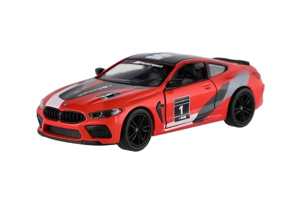 Auto Kinsmart BMW M8 Competition Coupé 1:38 metal/plastika 12,5cm 4 boje na povlačenje unatrag 12 kom u kutiji
