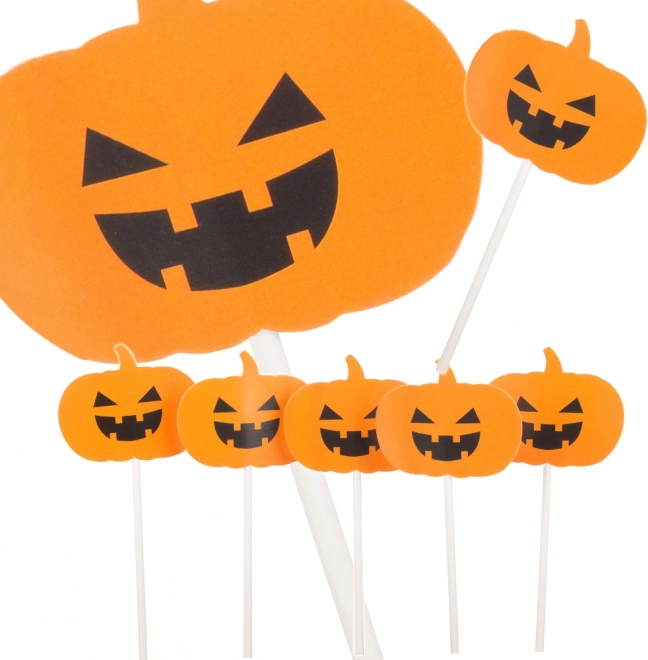 Halloween ukrasi za torte i cupcakes – bundeve, 5 kom