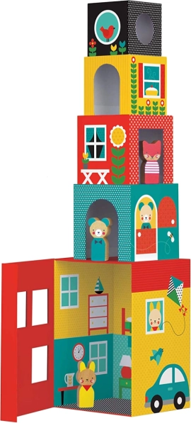Kula od kocaka kućice s figuricama Petit Collage