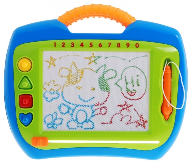 Happy Kids' Puzzle 3+ Kreativna igračka + stylus + 4 pečata + crteži u 4 boje