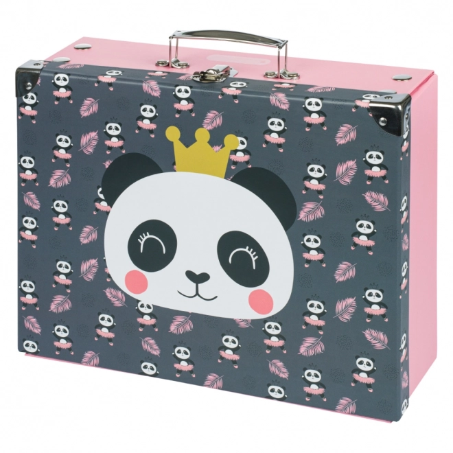 BAAGL Sklopivi školski kofer Panda s okovima