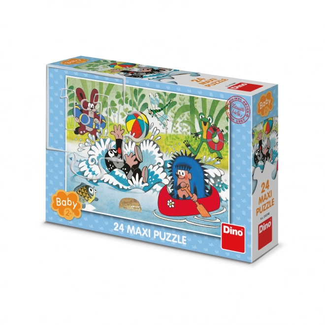 Dino Puzzle Krtek u vodi 24 dijelova maxi