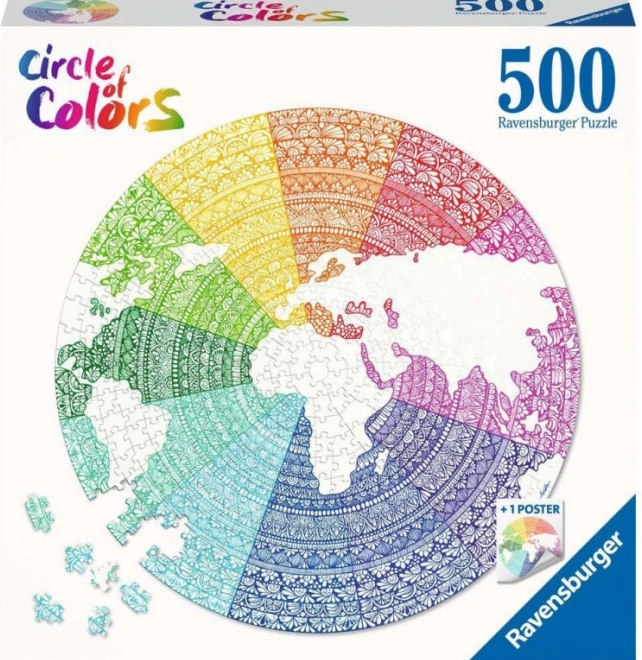 Ravensburger puzzle Krug boja Mandala 500 dijelova