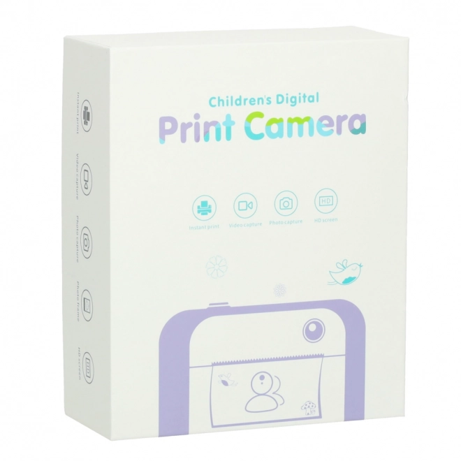 Dječji instantni fotoaparat s termalnim tiskom 24MP s 1GB memorije – ružičasti