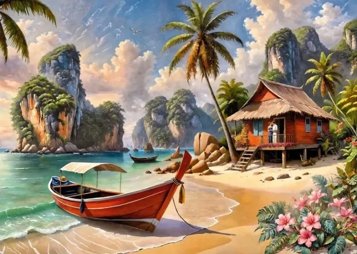 Tajlandski raj Puzzle 1000 dijelova