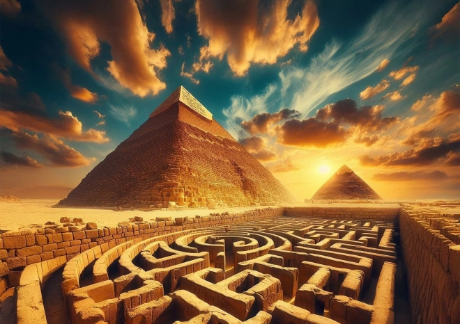 Puzzle Egipatske piramide 1000 dijelova