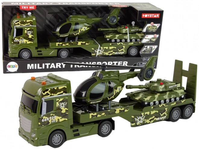 Vojna građevni set Frakcija tenka Helikopter s pogonom Kamion