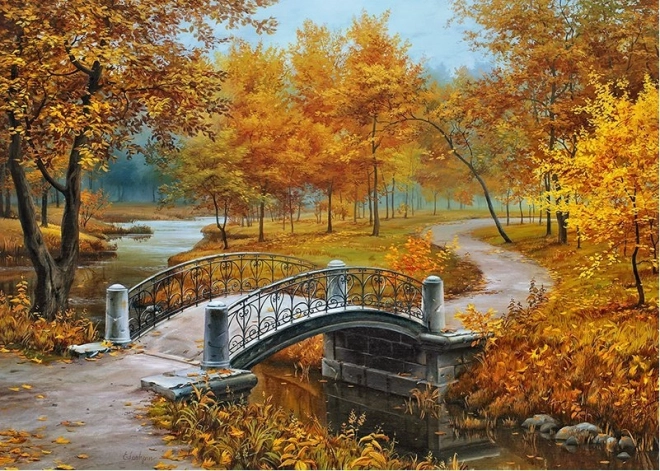 Puzzle Jesen u starom parku 1000 dijelova CHERRY PAZZI