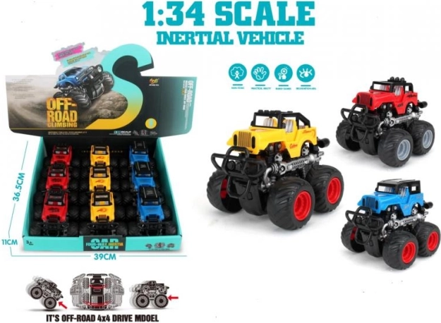 Terensko plastično autiće Jeep 1:34