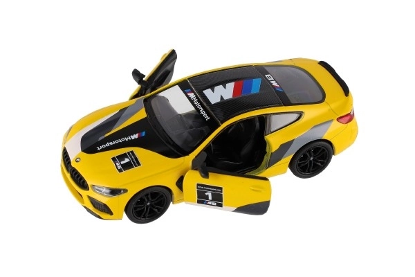 Auto Kinsmart BMW M8 Competition Coupé 1:38 metal/plastika 12,5cm 4 boje na povlačenje unatrag 12 kom u kutiji