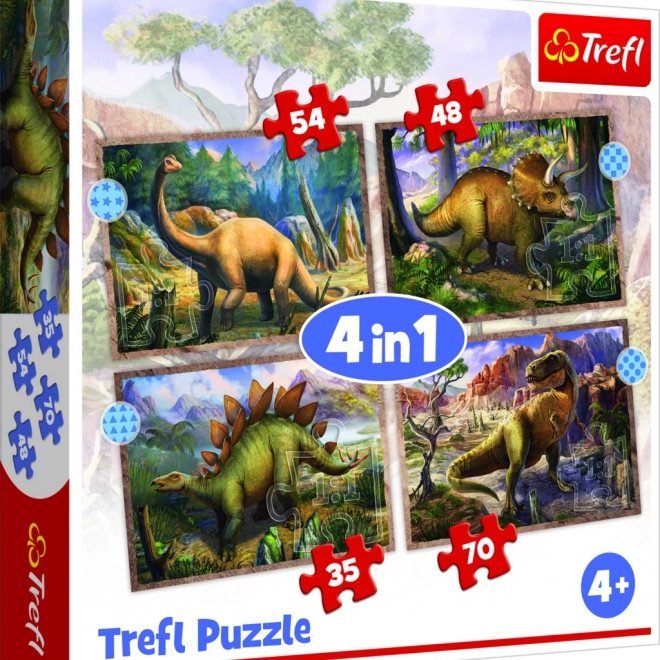 Puzzle 4u1 Zanimljivi dinosauri