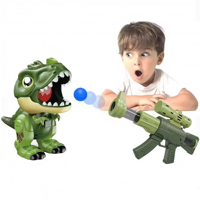 Interaktivni pištolj s pjenastim kuglicama i dinosaur izbacivac