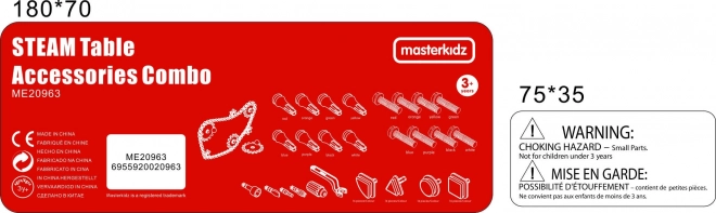 Masterkidz set dodatne opreme za slaganje s klinovima, vijcima i alatima - 352 kom