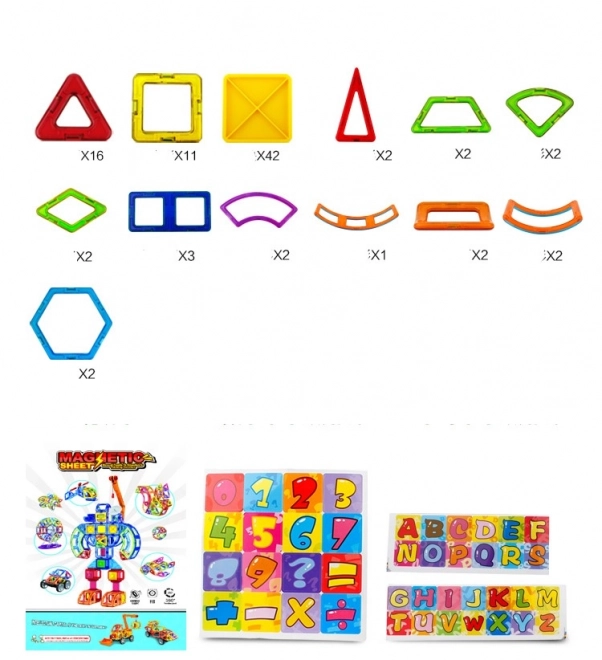 Magnetski set za građenje 89 kom