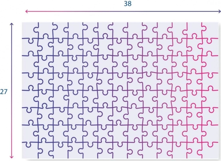 Praktičan format 38 × 27 cm