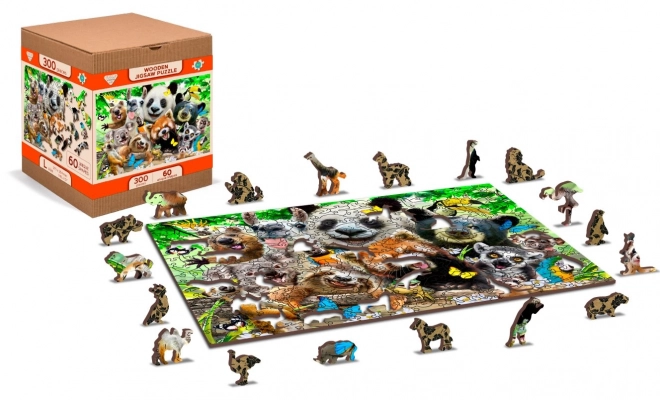 Drvene puzzle medvjeđi raj
