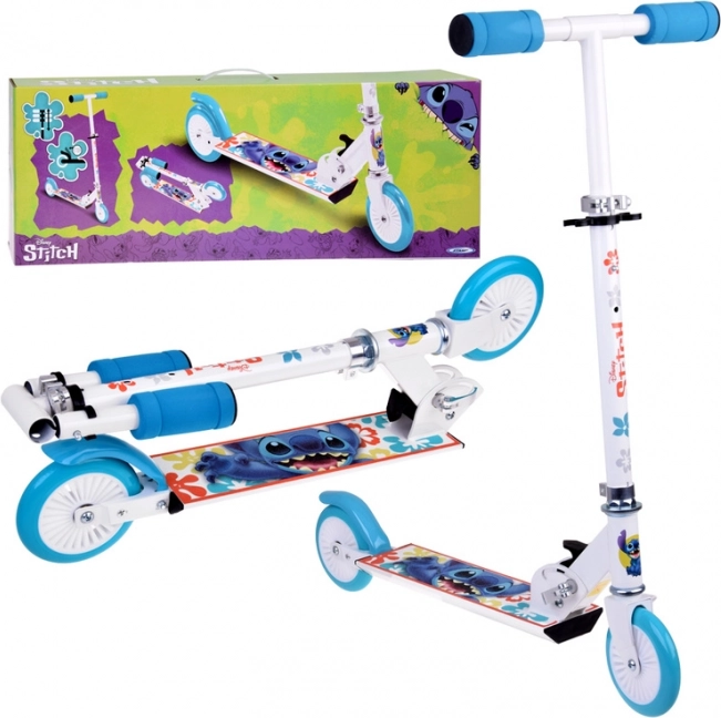Sklopivi romobil Disney STITCH bijeli za djecu do 50 kg