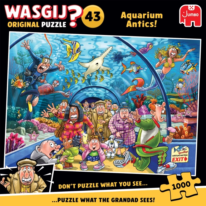 Jumbo puzzle Wasgij igre u akvariju 1000 dijelova
