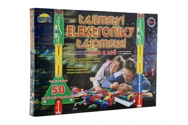Tajna elektronike - Auto, brod 50 eksperimenata na baterije u kutiji 46,5x33,5x4cm od 6 godina