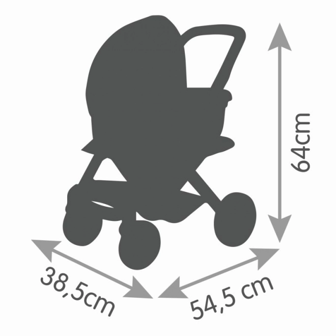 Kombinirani kolica Maxi Cosi za lutke zeleno-siva