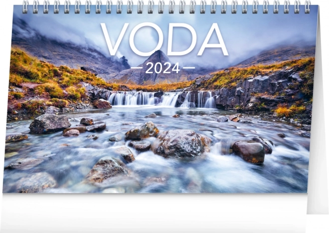 Stolni kalendar Voda CZ/SK 2024, 23,1 × 14,5 cm