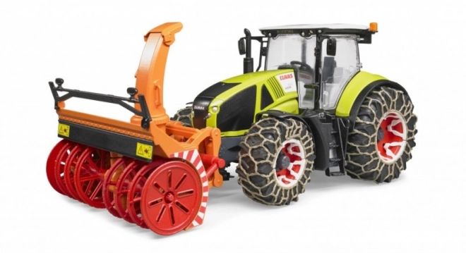 Bruder traktor Class Axion 950 sa snježnim frezama