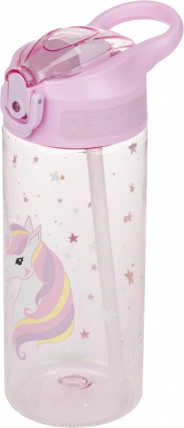 Tritanska boca za piće sa slamkom Rainbow Unicorn 500 ml