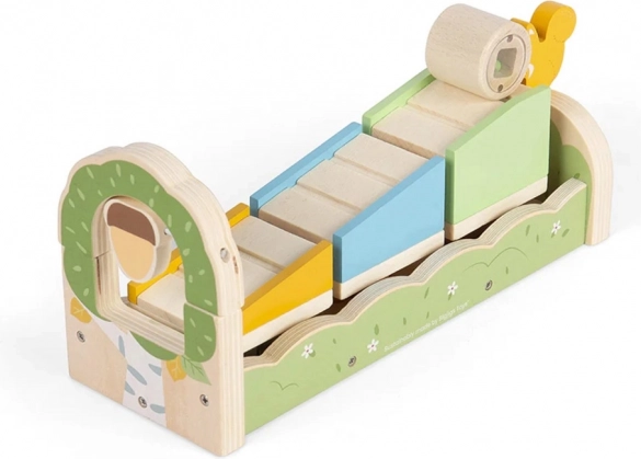 Drvena motorička rampa s vjevericom Bigjigs Toys